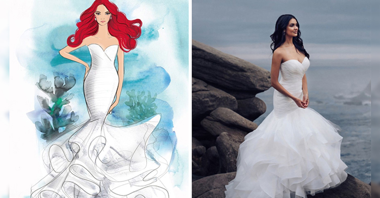 Настоящие диснеевские невесты: Disney выпустил линию свадебных платьев