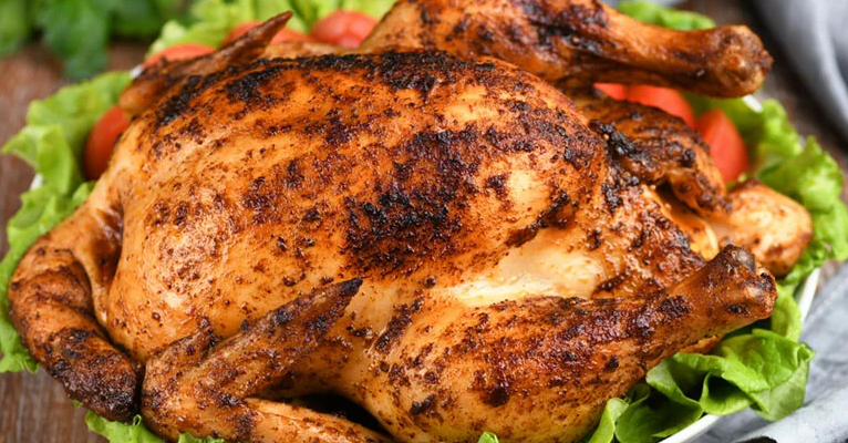 Праздничная «Моченая» курица целиком в духовке: фоторецепт