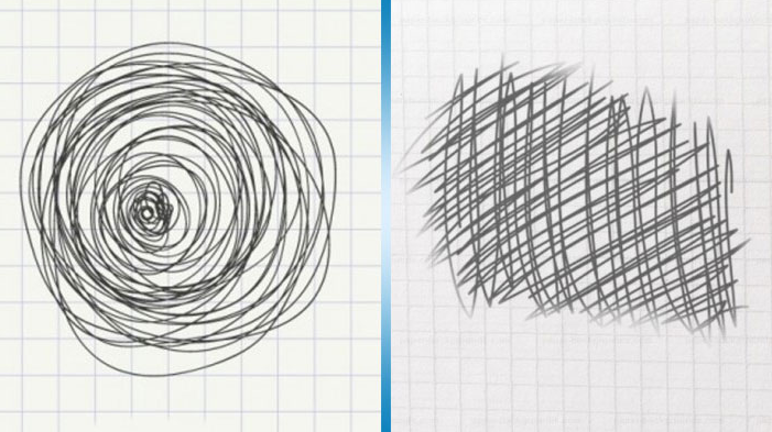 Что означает привычка рисовать странные линии?